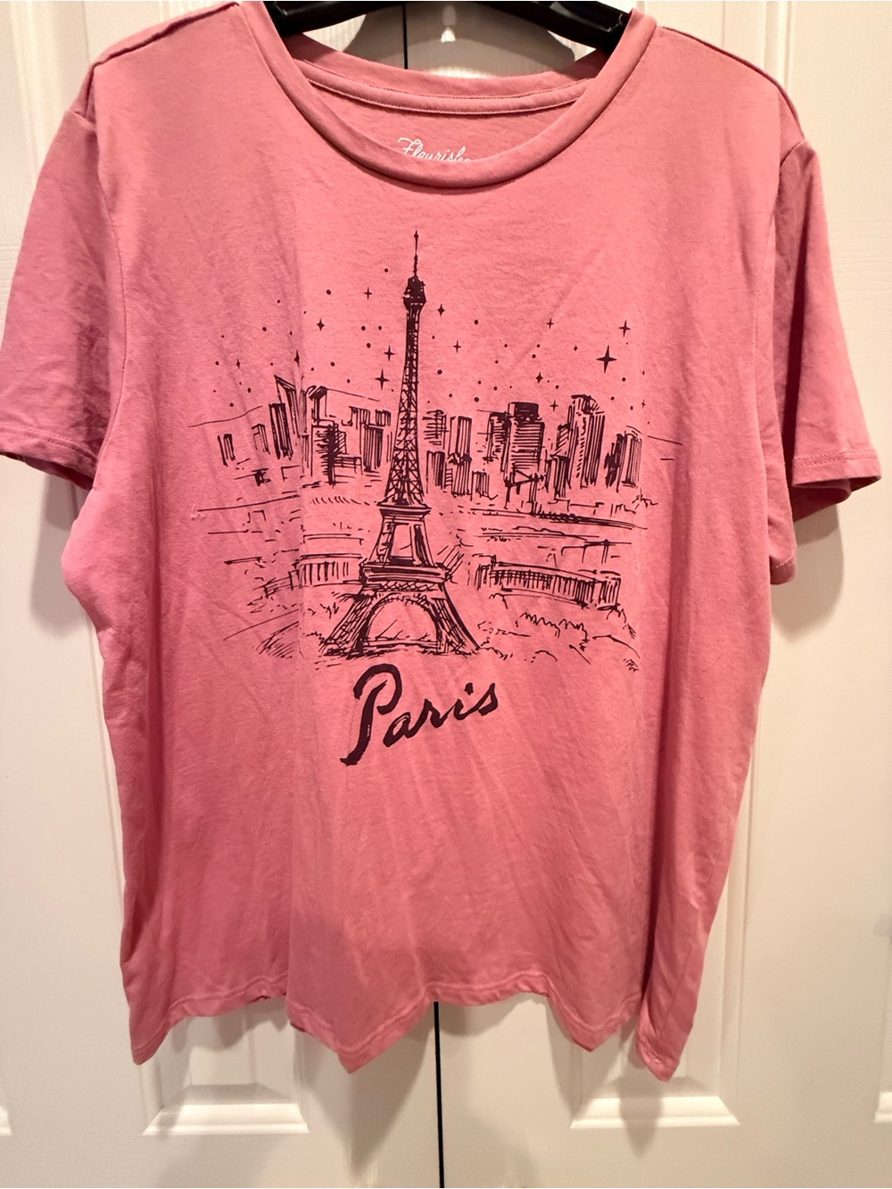 Fleurish Pink Logo Graphic Tee